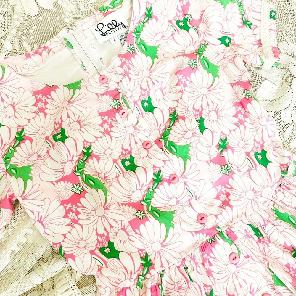 Vintage Lilly Pulitzer Floral Dress - Picture 5 of 7